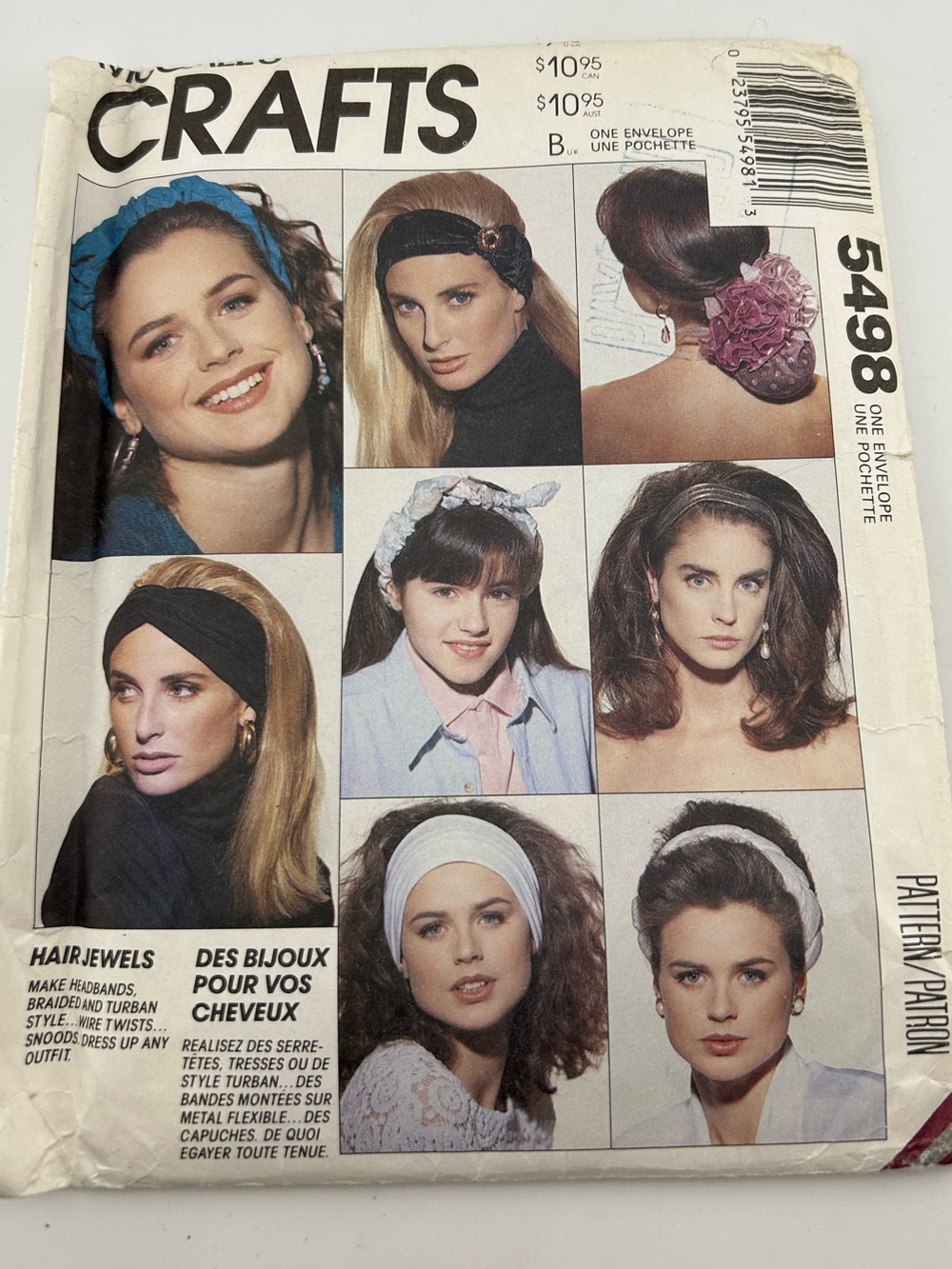 🪡 McCall’s Craft Hair Accessories Sewing Pattern 5498